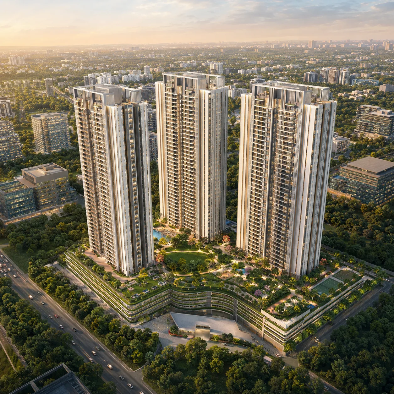SNN Electronic City project exterior reference image